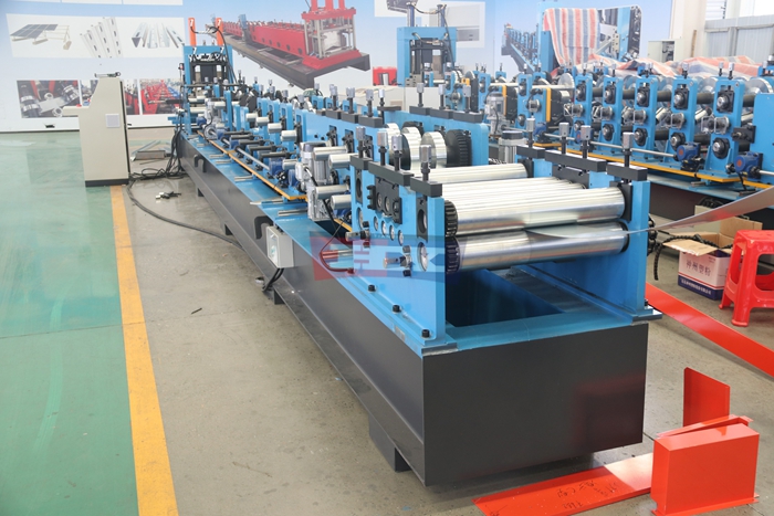 Haixing CZ purlin forming machine product image for steel construction manufacturing