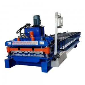 color steel glazed roof sheet roll forming machine