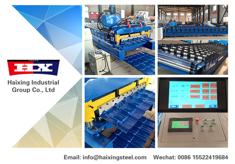 1015 glazed roof machine