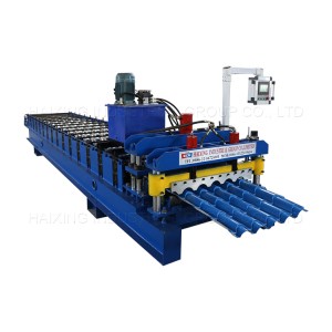 Bolivia 800 glazed single layer roof roll forming machine