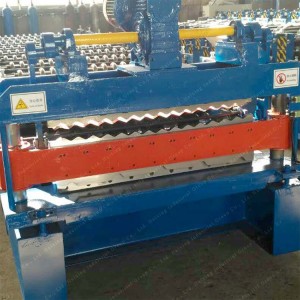Aluminum Roofing Sheet Roll Forming Machine Double Layle Metal Tile Making Machine