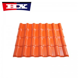 asa plastic material pvc synthetic roof tile