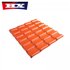 Spanish style pvc plastic asa synthetic resin roof tile