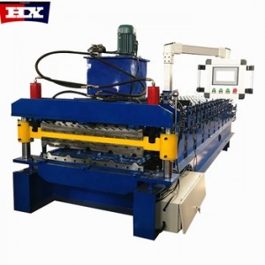 Free Uncoiler double layer used color steel metal roof panel sheet tile making cold roll forming machine