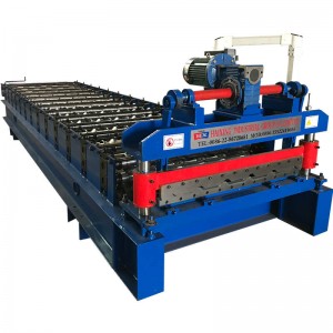 Trapezoidal galvanized roofing sheet machine