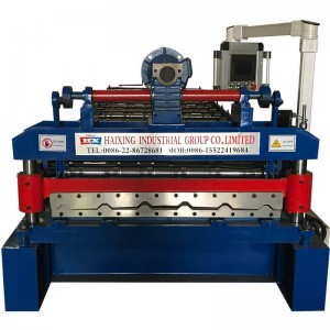 Trapezoidal galvanized roofing sheet machine