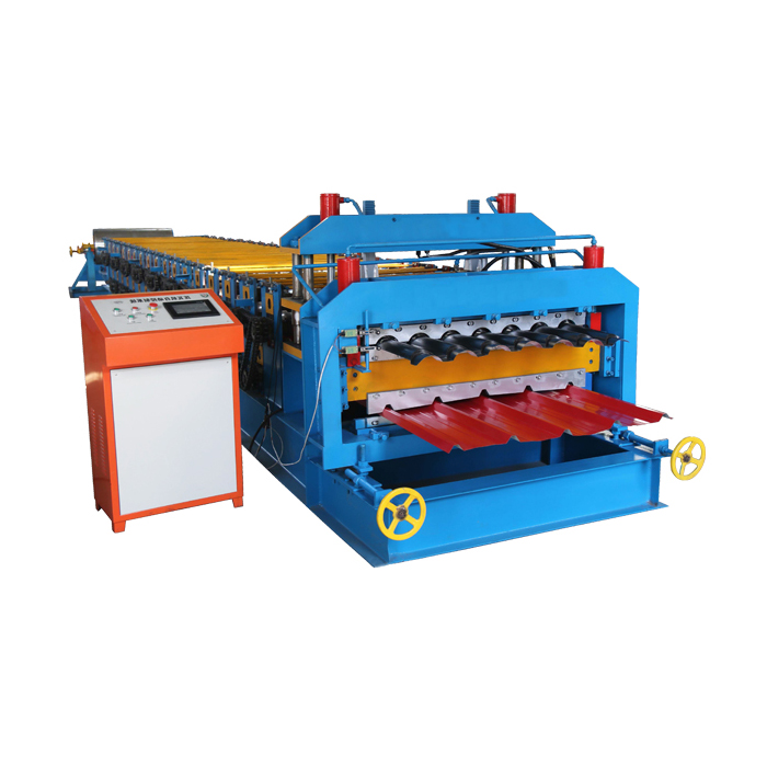 Cheap price T Keel Roll Forming Machine - OEM Factory for Automatic Colorful Aluminium Section Tile Manufacturing Equipment Roof Wall Panel Double Layer Roll Forming Machinery – Haixing Indu...
