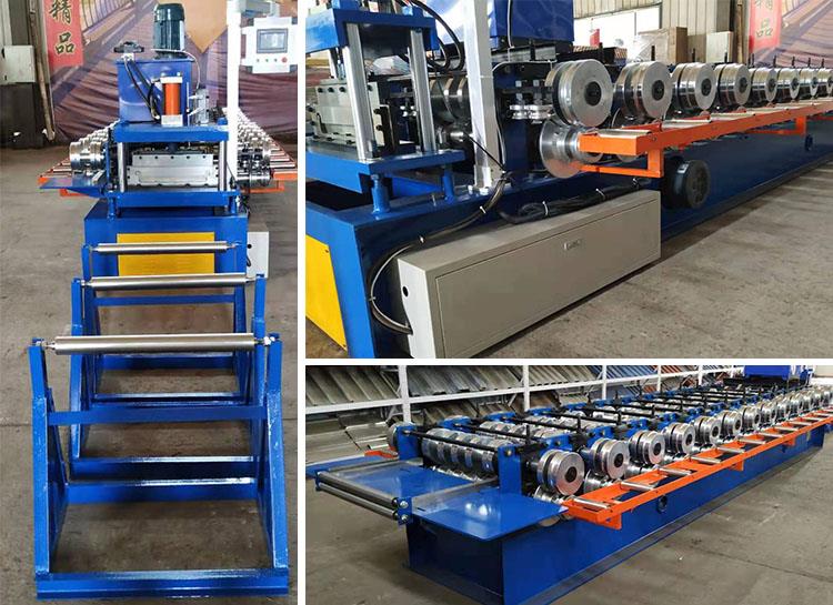 Fan-shaped integrated standing seam roll forming machine