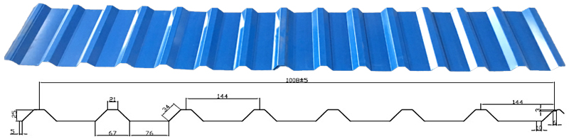 R101 type roof sheet