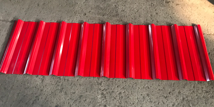 aluminized trapezoidal roof plate2