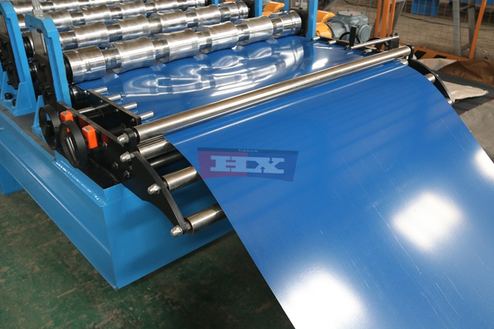 Haixing step tile roll forming machine for customized metal roof tiles