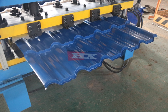 Haixing metal roof tile making machine for decorative steel roofing tiles