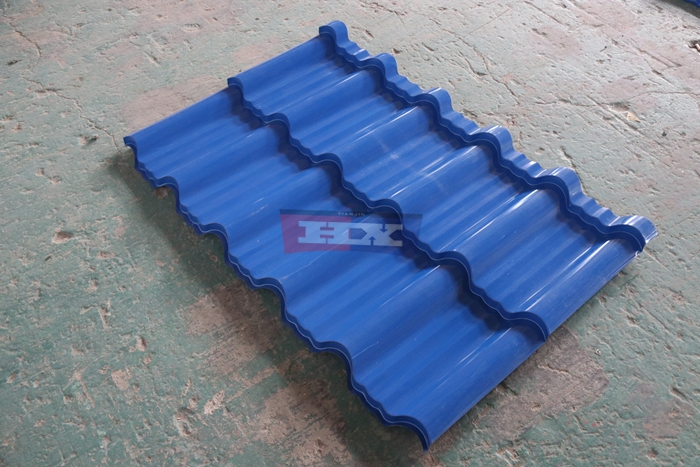 Haixing glazed roof sheet making machine for stepped metal roofing panels