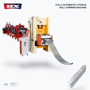 Fully Automatic C Purlin Roll Forming Machine with Punching