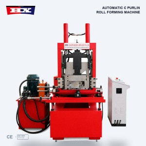 Automatic C Purlin Roll Forming Machine with Punching