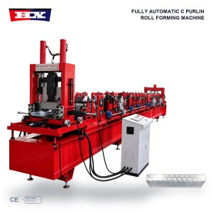 Automatic C Purlin Roll Forming Machine with Punching
