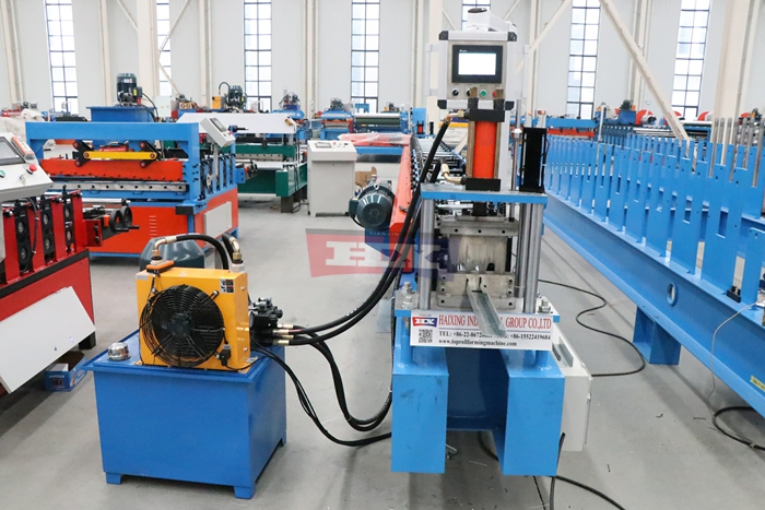 Haixing custom C purlin machine with dedicated steel roll forming roller design
