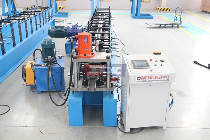 Haixing customized C purlin machine with dedicated steel profile forming rollers