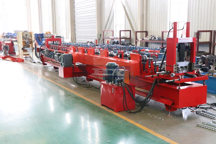 Haixing automatic C purlin roll forming machine with customizable punching system