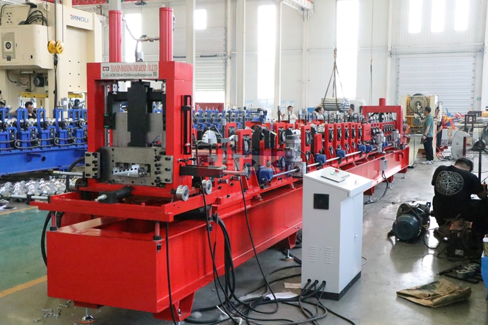 Haixing automatic C purlin production line for warehouses and prefabricated steel buildings