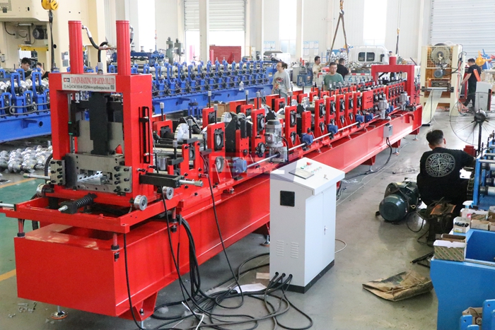 Haixing automatic C purlin roll forming machine with punching and cutting functions