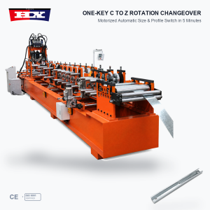 Automatic Size Changing C U Purlin Machine