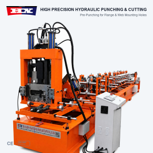 Automatic Size Changing C U Purlin Machine