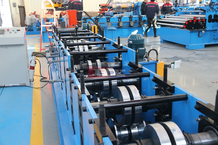 Haixing C section roll forming machine for structural steel purlin manufacturing