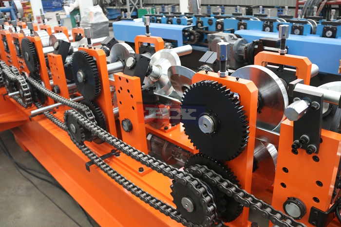 Haixing C U steel purlin production equipment for industrial buildings and warehouses