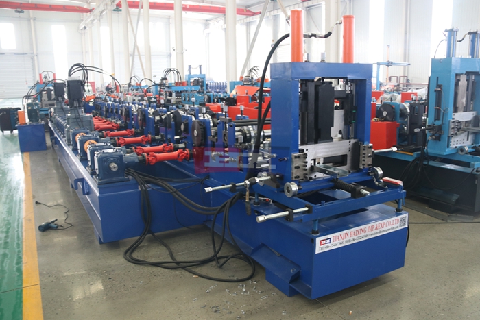 Haixing fully automatic C U purlin making machine for customized steel construction profiles