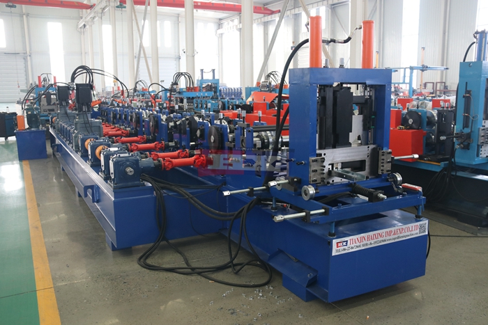 Haixing automatic C U purlin production line for structural steel profile manufacturing