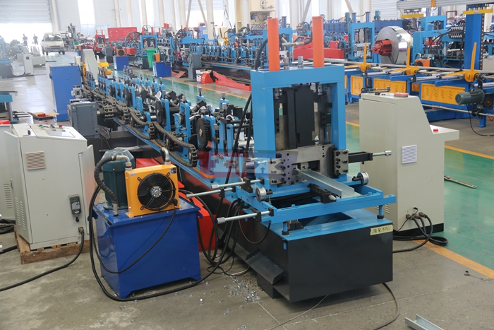Haixing fully automatic C U purlin roll forming machine for structural steel profile production