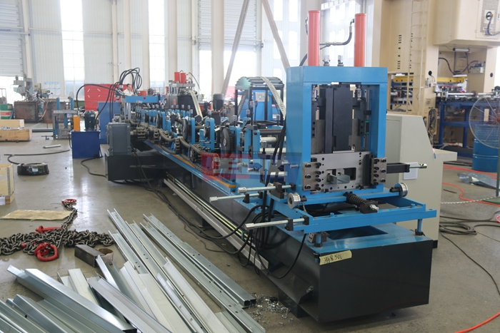 Haixing automatic C U steel purlin roll forming machine with adjustable profile dimensions