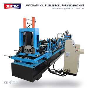 Automatic Changeover C/U Purlin Machine