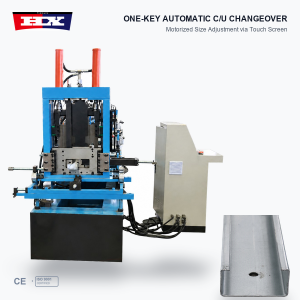 Fully Automatic Changeover C/Z Purlin Roll Forming Machine