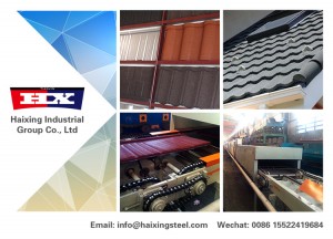 Color Stone Coated Metal Roof Tile Production Line