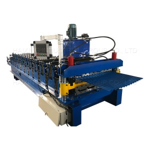 Best Price on Color Steel Galvanized Metal Trapezoidal Roof Tile Sheet Roll Forming Machine