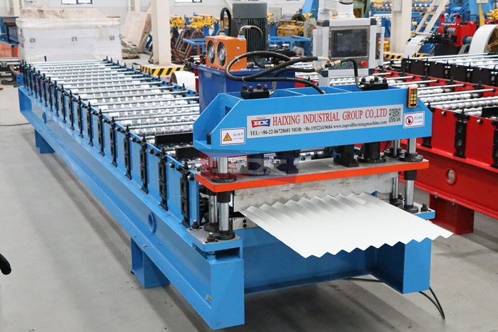 Haixing corrugated roof panel forming machine for continuous sheet production