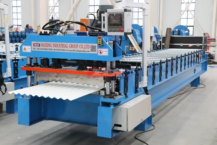 Haixing corrugated roof panel roll forming machine for metal roofing production
