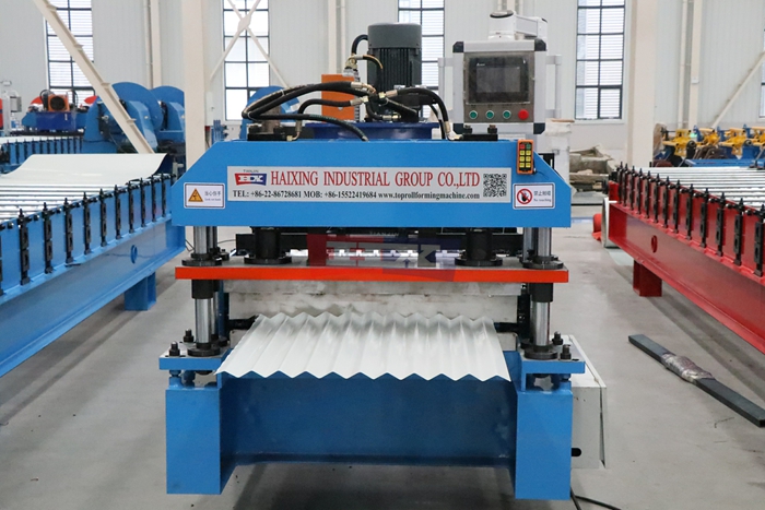 Haixing corrugated roof panel roll forming machine for metal roofing production