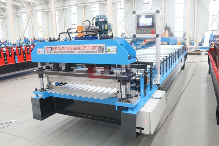 Haixing corrugated sheet roll forming machine for continuous production