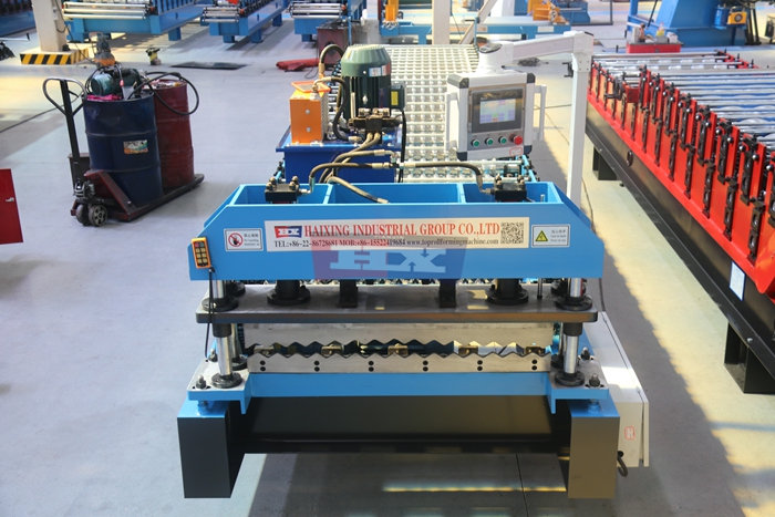 Haixing corrugated sheet roll forming machine for continuous production