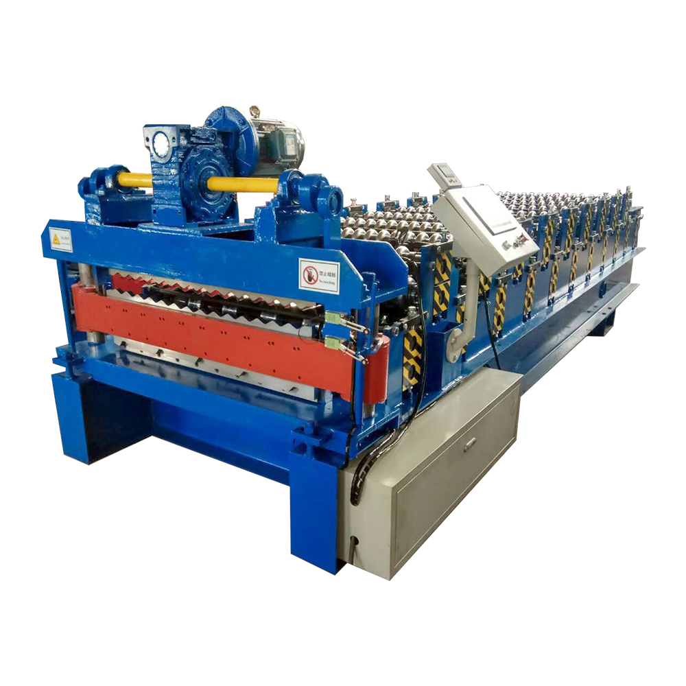 China Factory for Electric Decoiler For 10 Ton - Double Roll Forming Machine Metal Roofing – Haixing Industrial