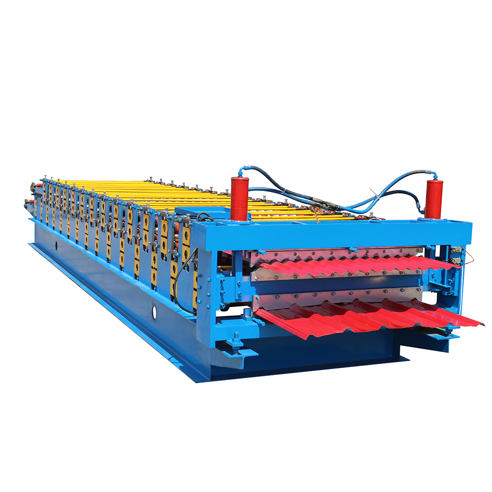 professional factory for Ceiling Grid Roll Forming Machine - Double Layer Roofing Sheet Roll Machine – Haixing Industrial