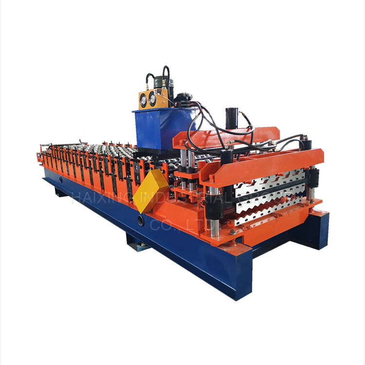 2019 Latest Design China Zimbabwe Customer Order Double Layer Glazed Tile and Ibr Sheet Roll Forming Machine Featured Image