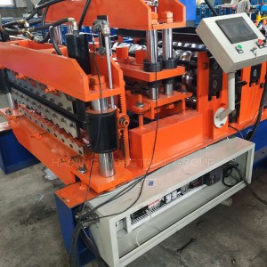 2019 Latest Design China Zimbabwe Customer Order Double Layer Glazed Tile and Ibr Sheet Roll Forming Machine
