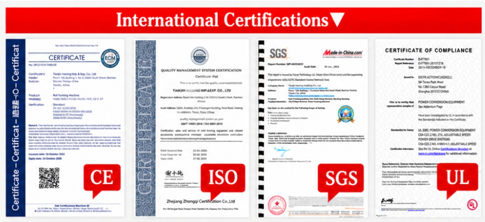 International Certifications CE ISO SGS UL Certificate