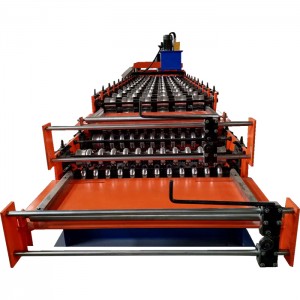 Double Layer Roof Forming Machine Glazed And Corrugated Roof Tile