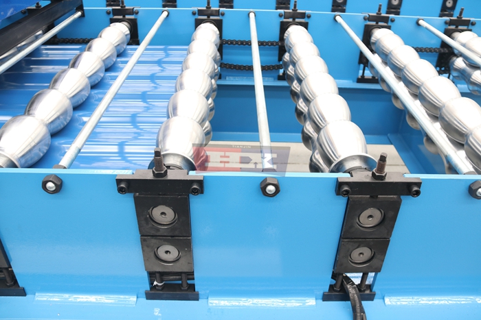 Haixing glazed steel roofing tile production line with customizable metal roof tile profiles