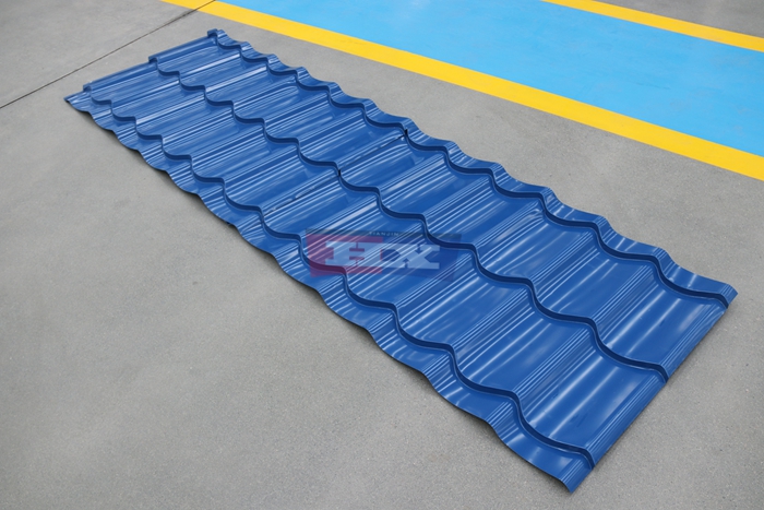 Haixing glazed metal roofing tile machine for residential and commercial roofing applications